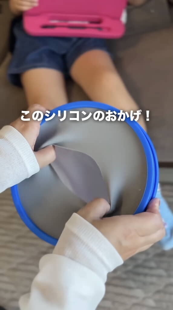 装着部に密着するシリコン素材