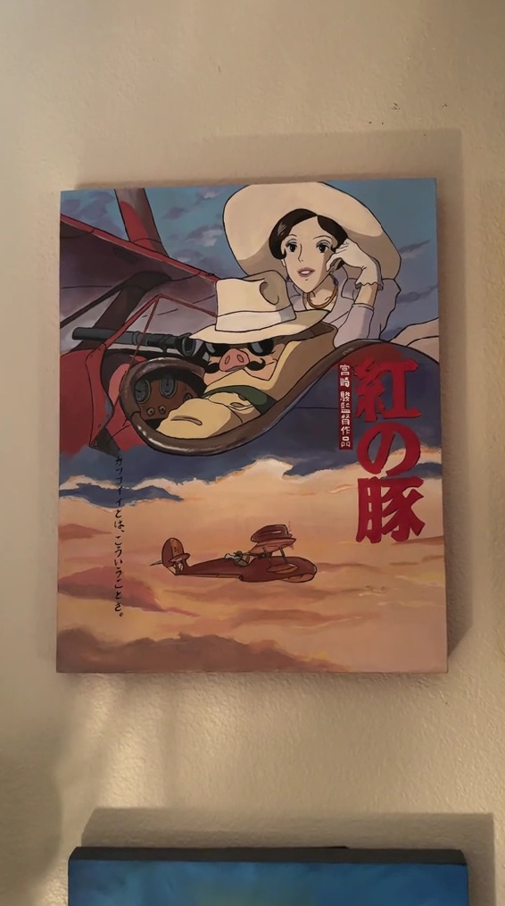 完成した「紅の豚」のポスター