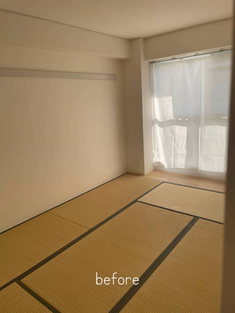 引っ越し直後の和室