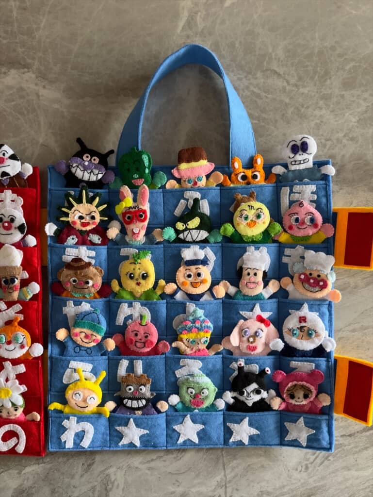 義母が手作りしてくれたアンパンマン仕様のトートバック