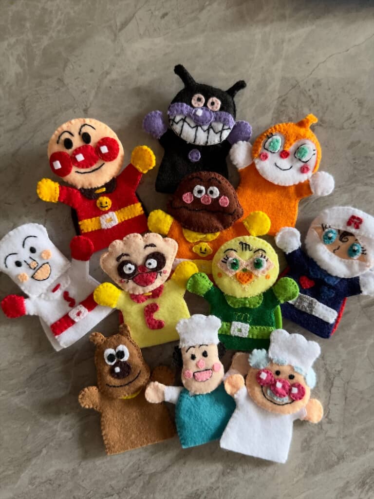 義母が手作りしてくれたアンパンマン仕様のトートバック