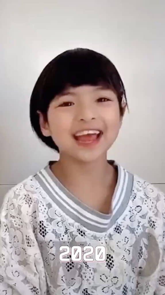 8歳のころの三女・ゆうめさん