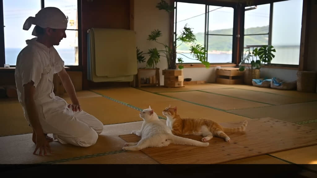 ほほ笑ましい光景です