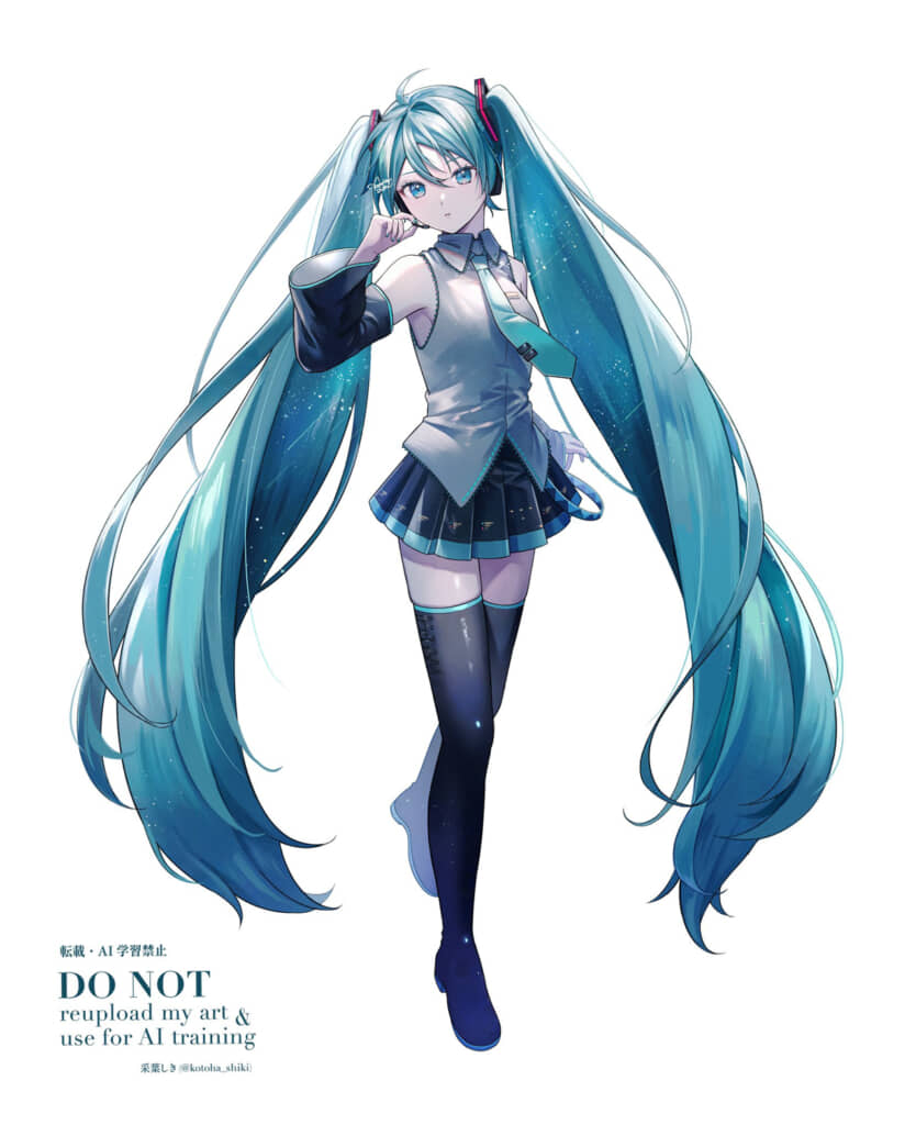 初音ミク　原画 Brazilian Miku 2025 去年の8月ブラミク全盛期にラフ描いて