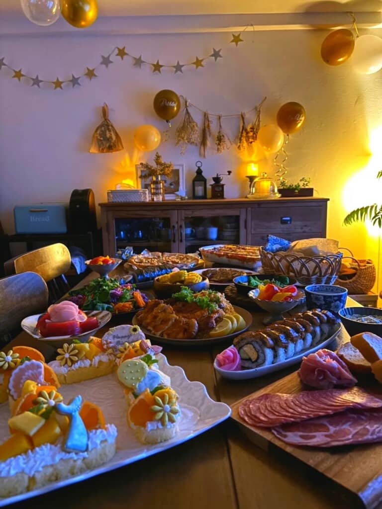 部屋の飾りつけもすてき