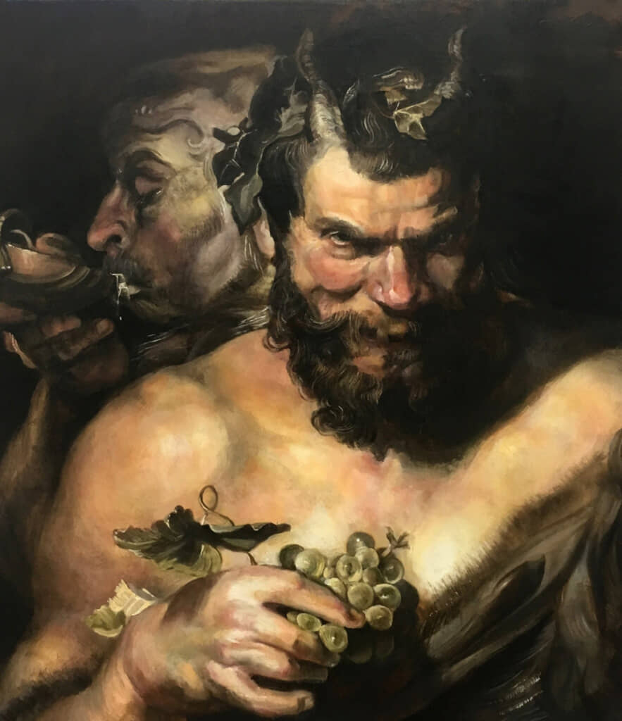 2019年に模写した「2人のサテュロス」