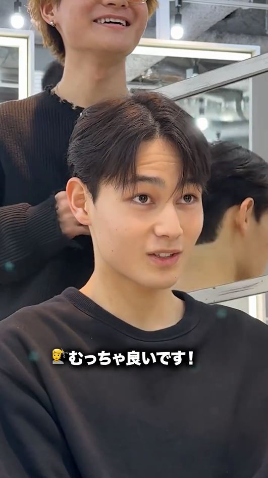 縮毛矯正後のお客さん