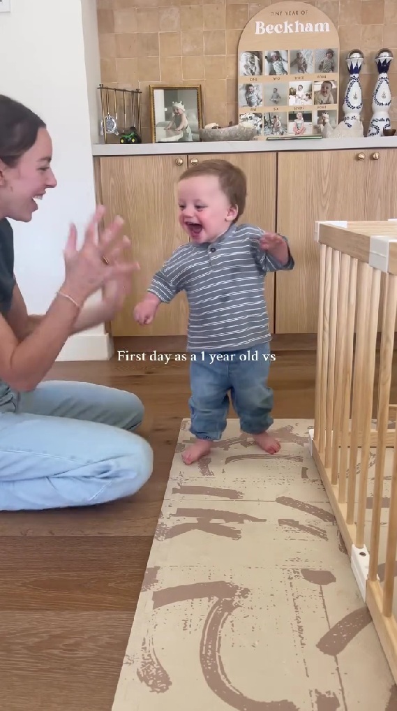 よちよち歩きだった1歳の赤ちゃん→1年後には……　成長した姿に「涙が止まらない」「時間よ止まれ」【海外】