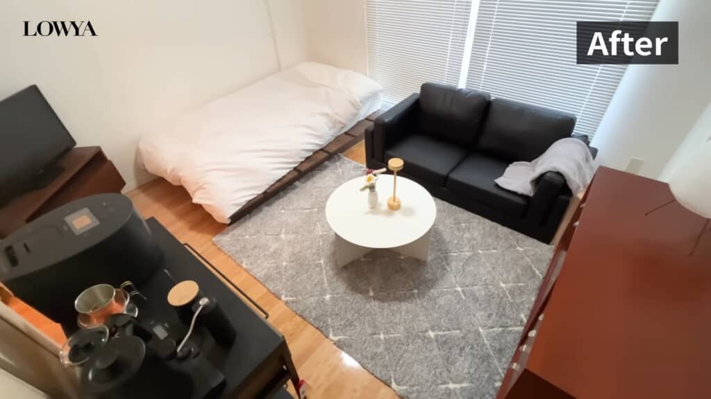 模様替え後の部屋全体の俯瞰図。