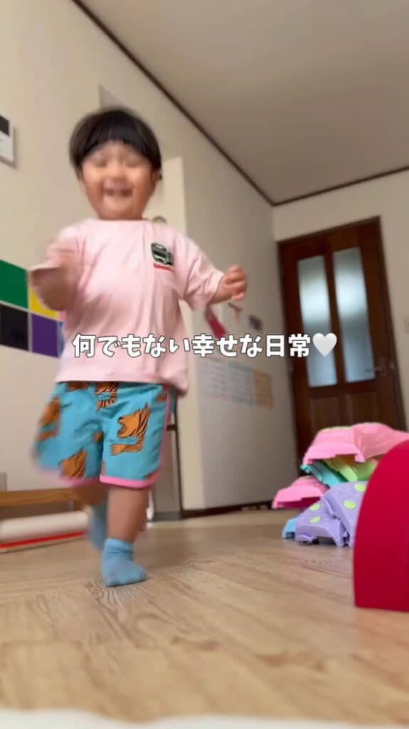 元気いっぱいの息子