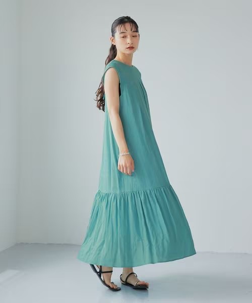 新品！グリーンレーベルリラクシング　シンプルリフトワンピース セール】【結論シリーズ】シンプルリフトワンピース -UVカット
