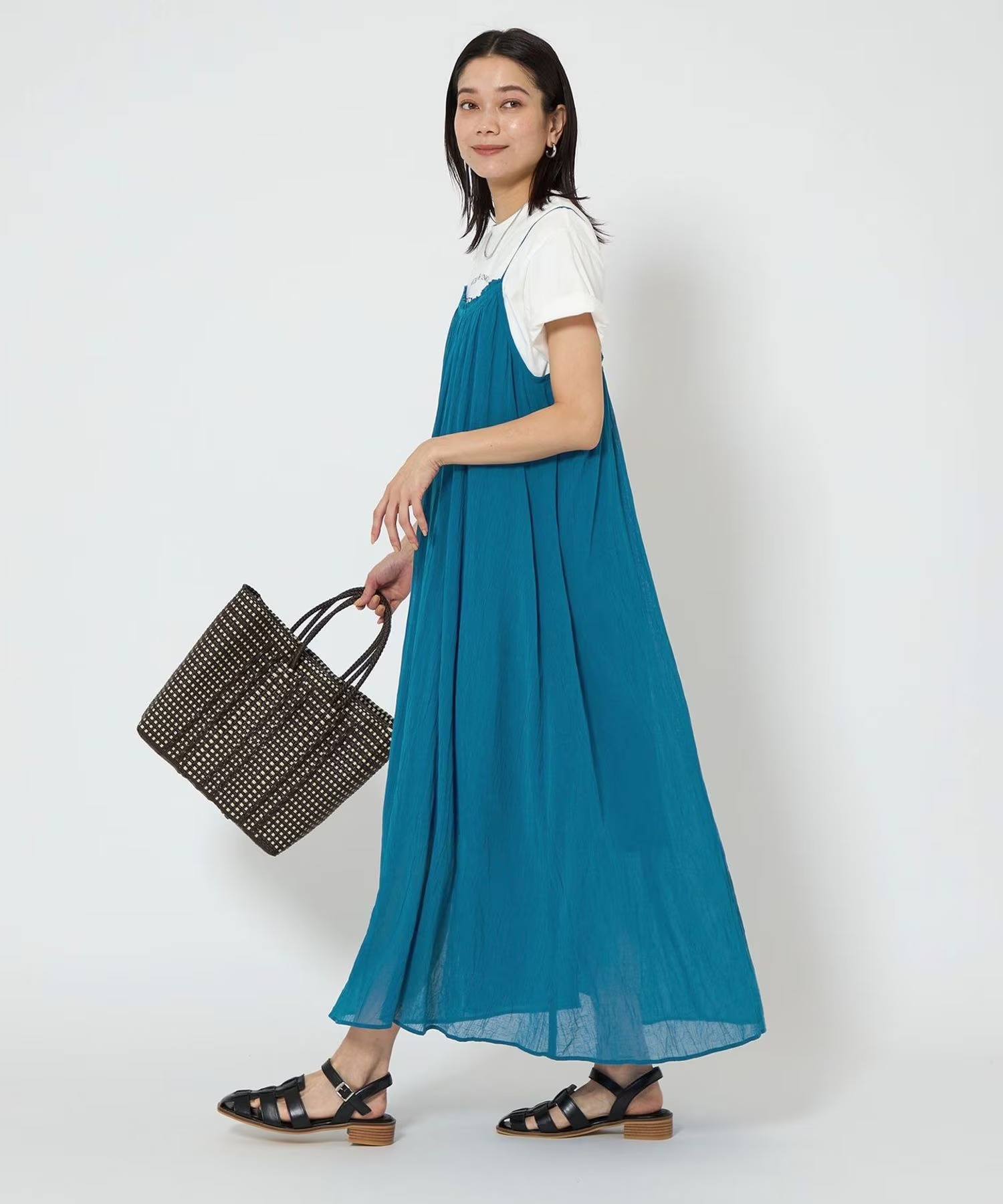 新品！グリーンレーベルリラクシング　シンプルリフトワンピース セール】【結論シリーズ】シンプルリフトワンピース -UVカット