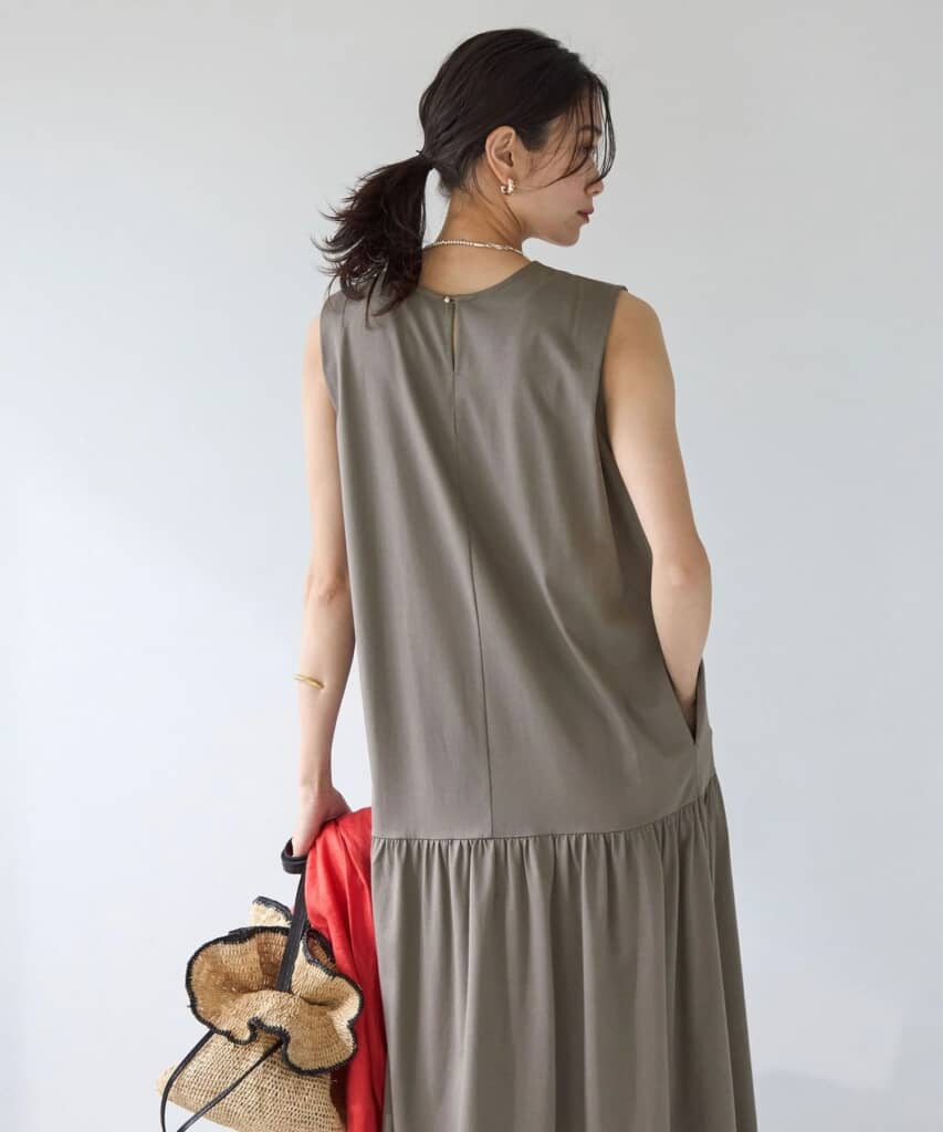 新品！グリーンレーベルリラクシング　シンプルリフトワンピース セール】【結論シリーズ】シンプルリフトワンピース -UVカット