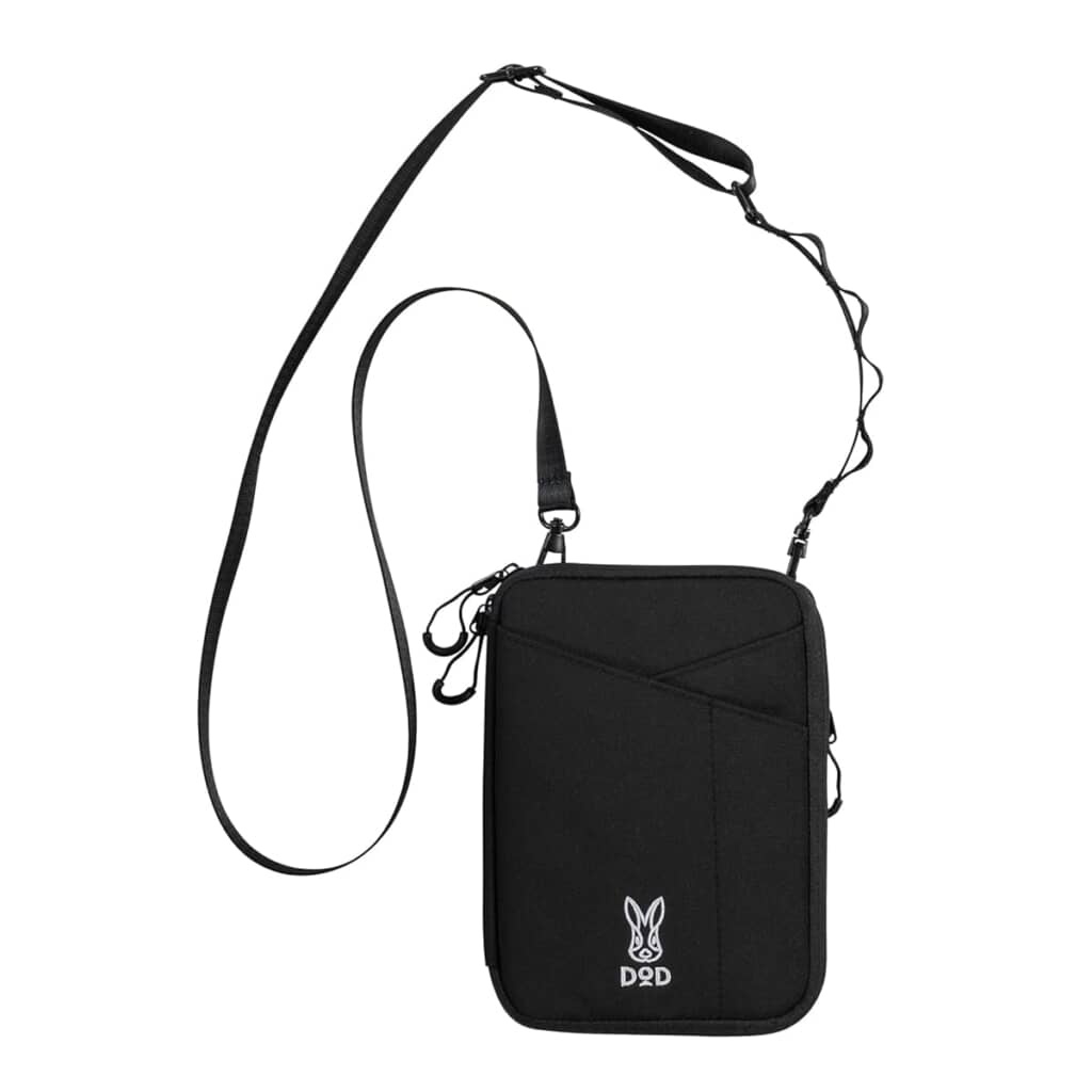 ショルダーバッグ・ポシェット DOD Multi Shakosh Bag BLACK Medium black multi-pocket crossbody bag