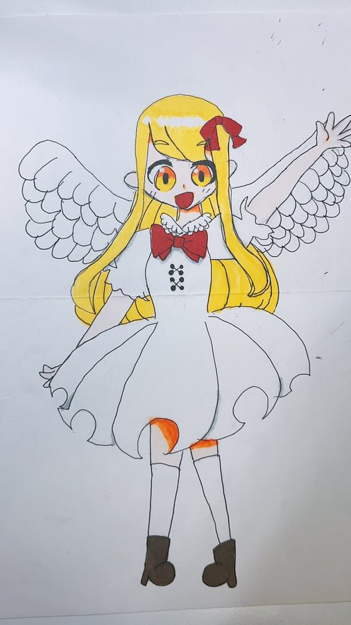 9歳のれもんさんが描いた女の子のイラスト