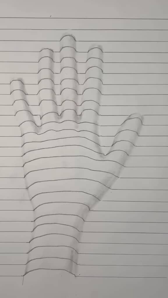 手を立体的に描く方法