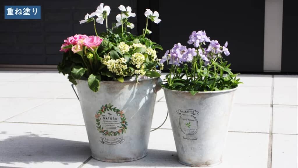 アンティーク塗装と転写シールで雰囲気ガラリ