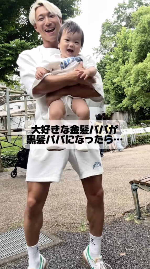 パパ大好きなちびすけくん