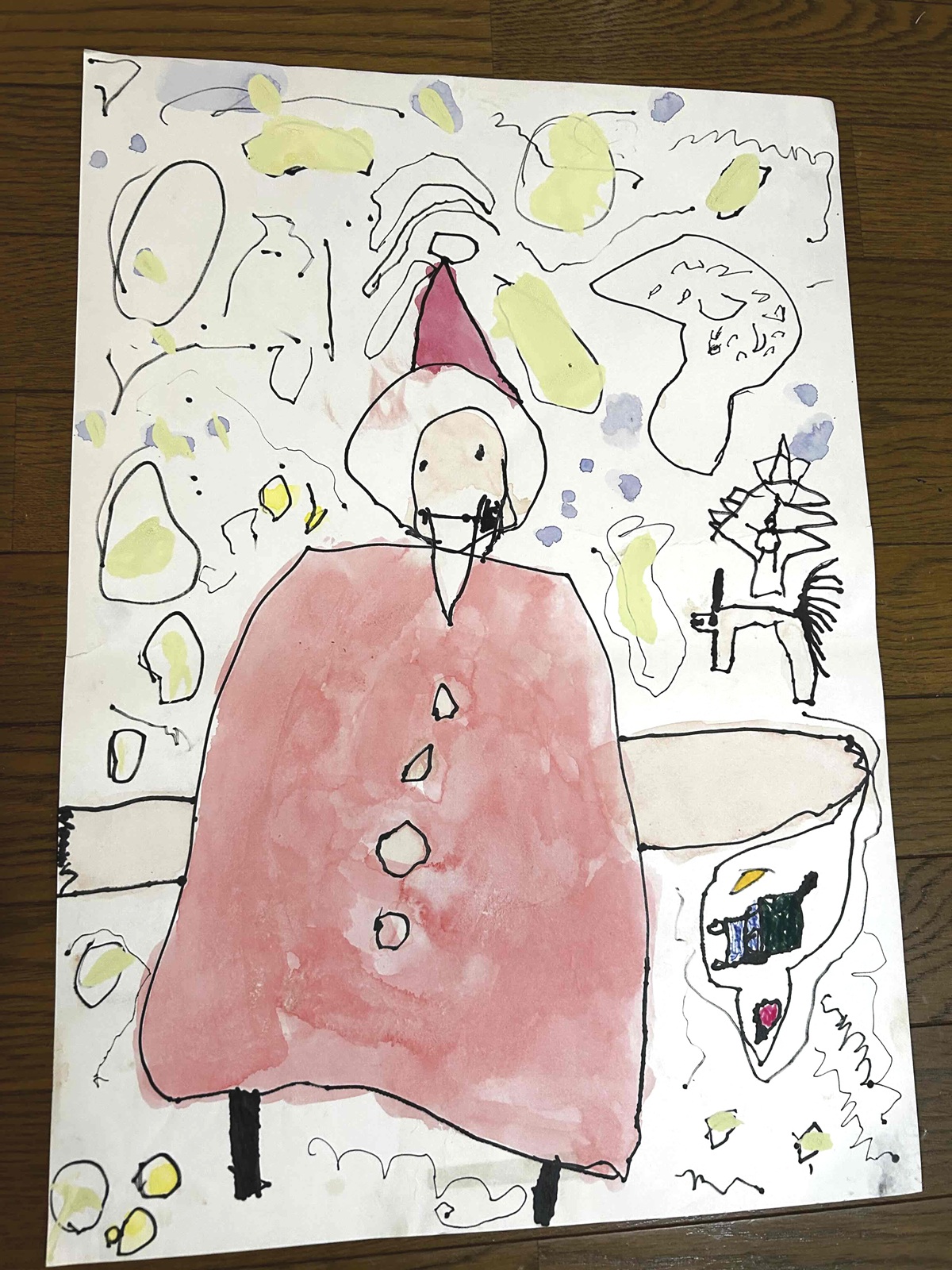 4歳のとき描いたサンタさん→35年後……「すごっ!!」「エグすぎるw