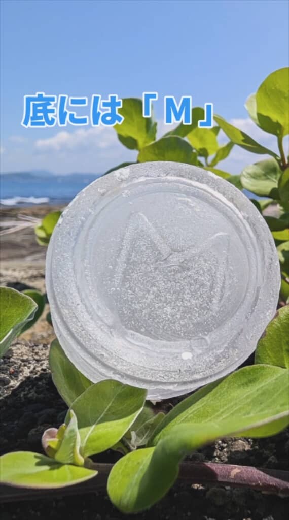 底にはMのエンボス加工