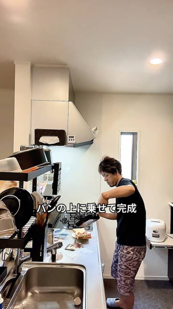 まずは朝ご飯の完成