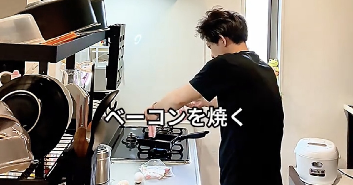 寝坊したシングルファザー、高校生息子に“たった20分”で作ったのは……　「すごーーーい！！」「爆速弁当とは思えない」（1/2） | グルメ ねとらぼ