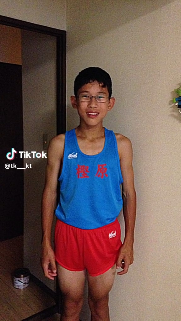 鍛えているがまだ伸びそうな中学時代