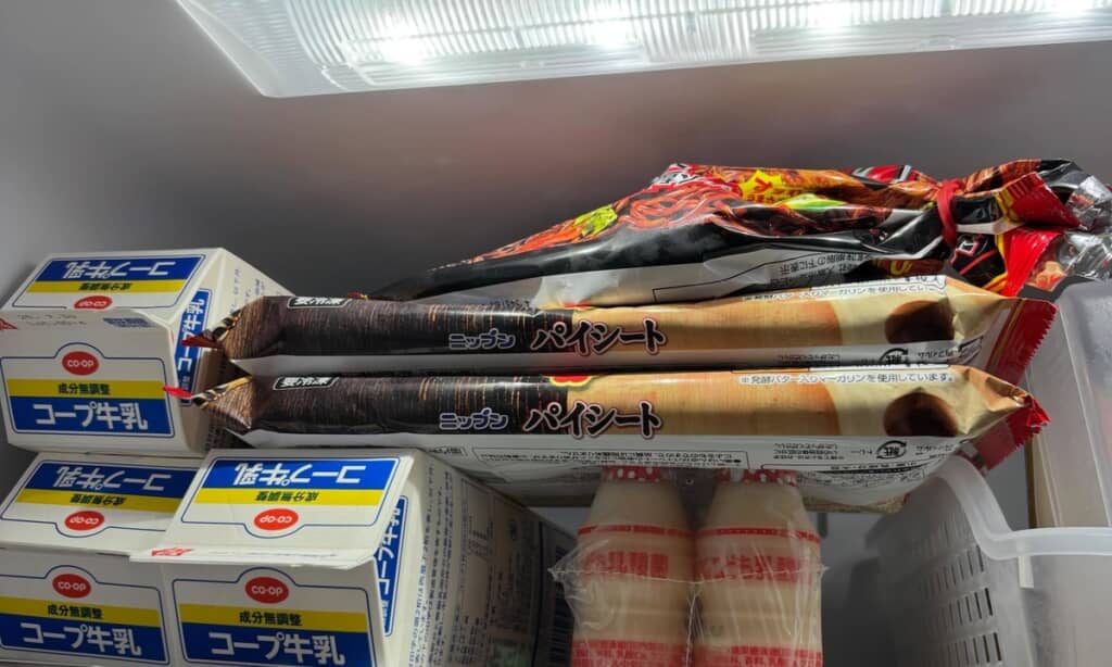 冷凍パイシートを冷蔵庫に移して2週間が経過