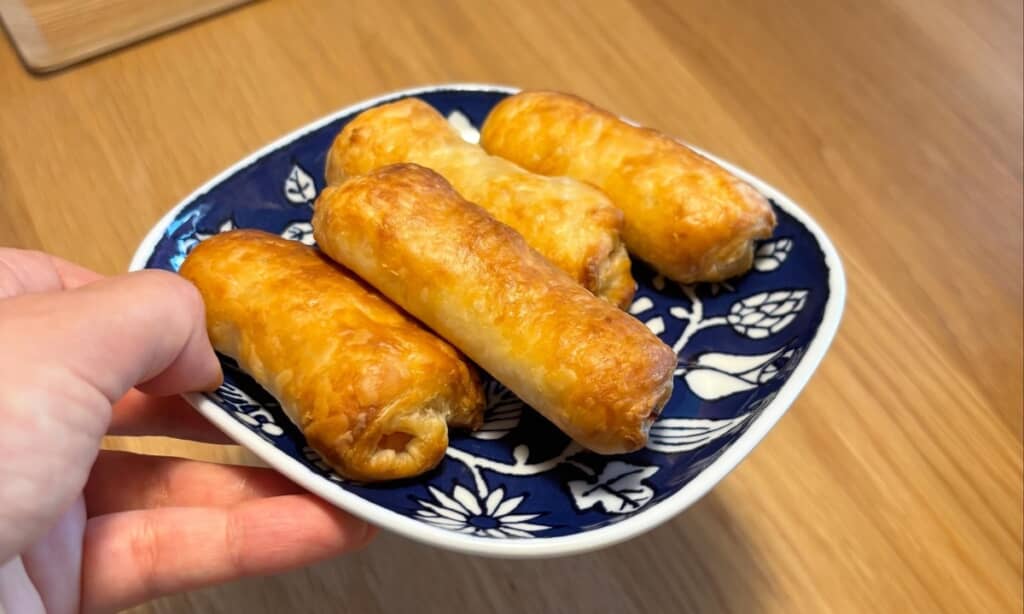 焼き上がったウィンナーパイ