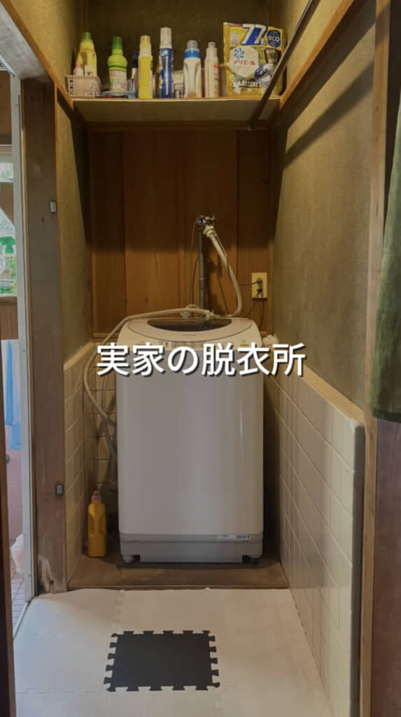 お手入れしづらい昭和の脱衣所