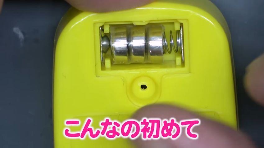 ボタン電池で動く降車ボタン