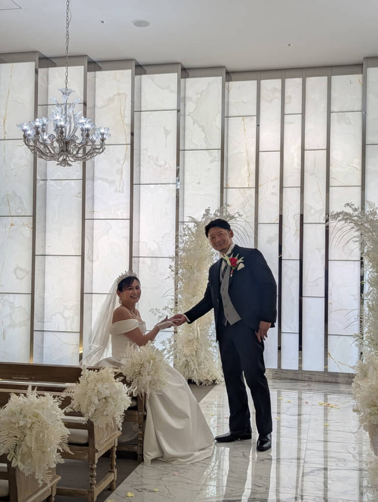 幸せいっぱいの2人