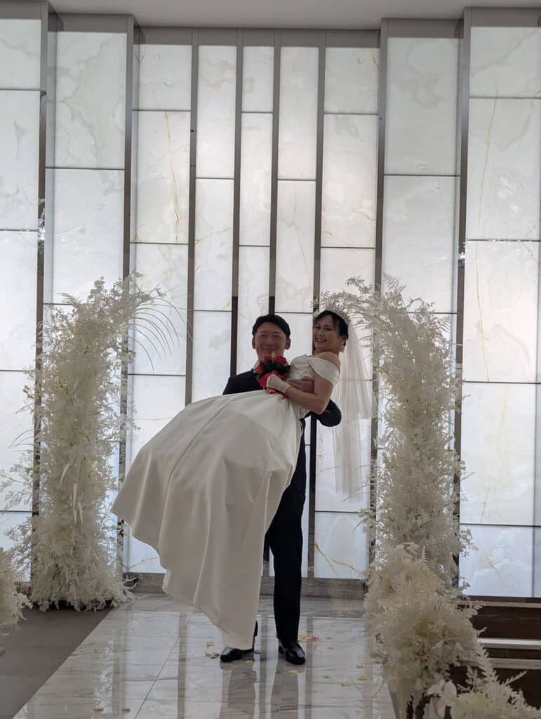 幸せいっぱいの2人