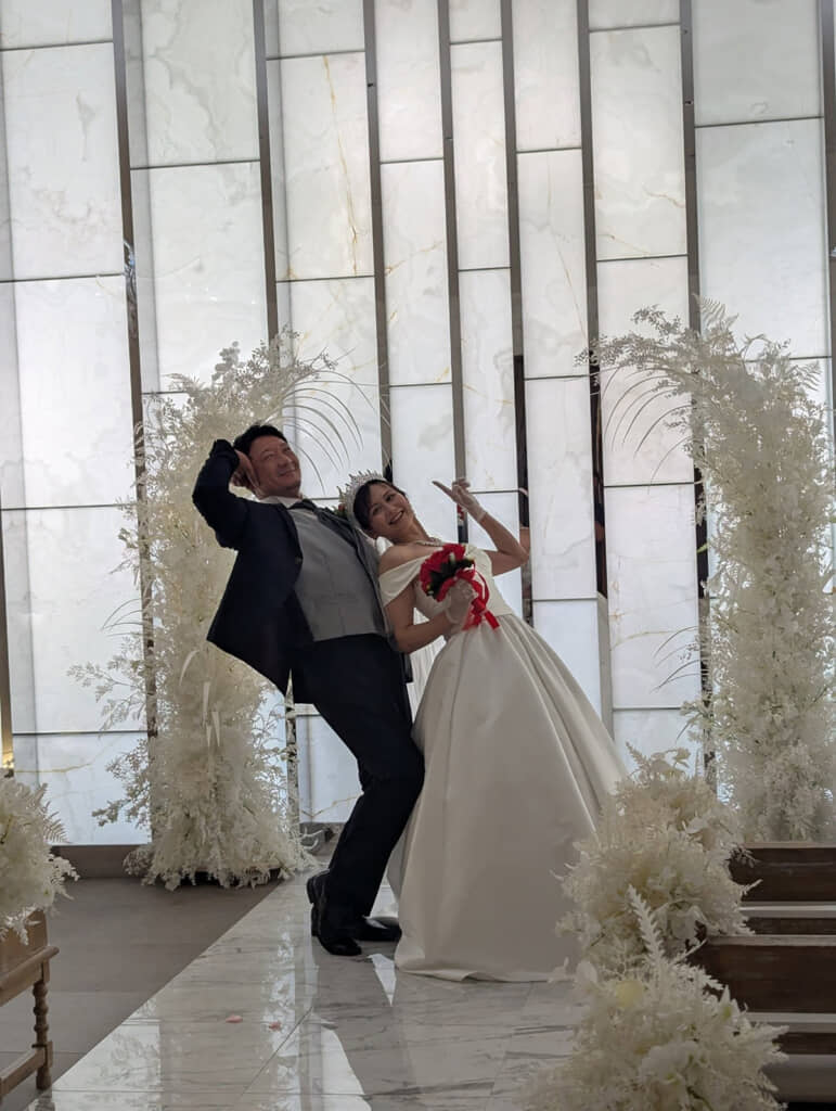 幸せいっぱいの2人