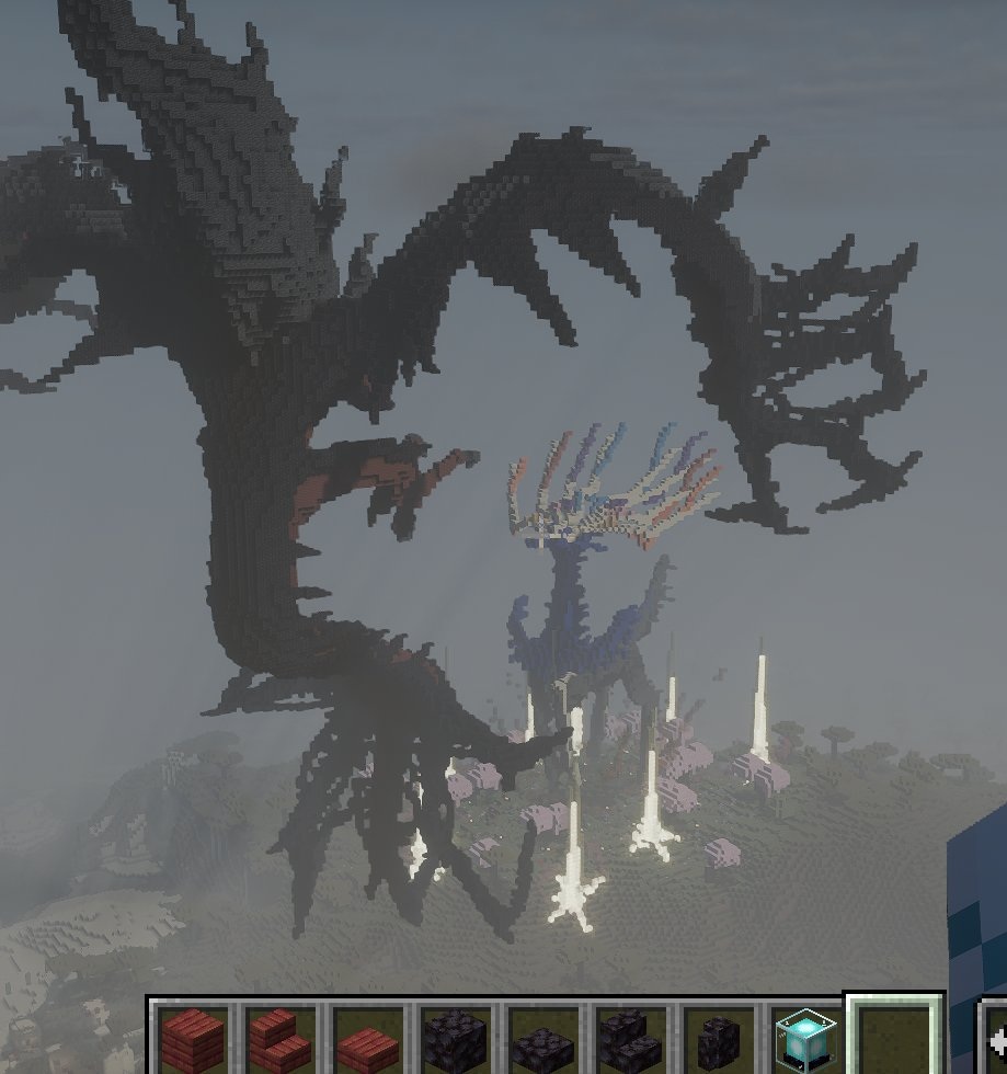 全体的に暗くしてゼルネアスの足元だけ明るくした画像