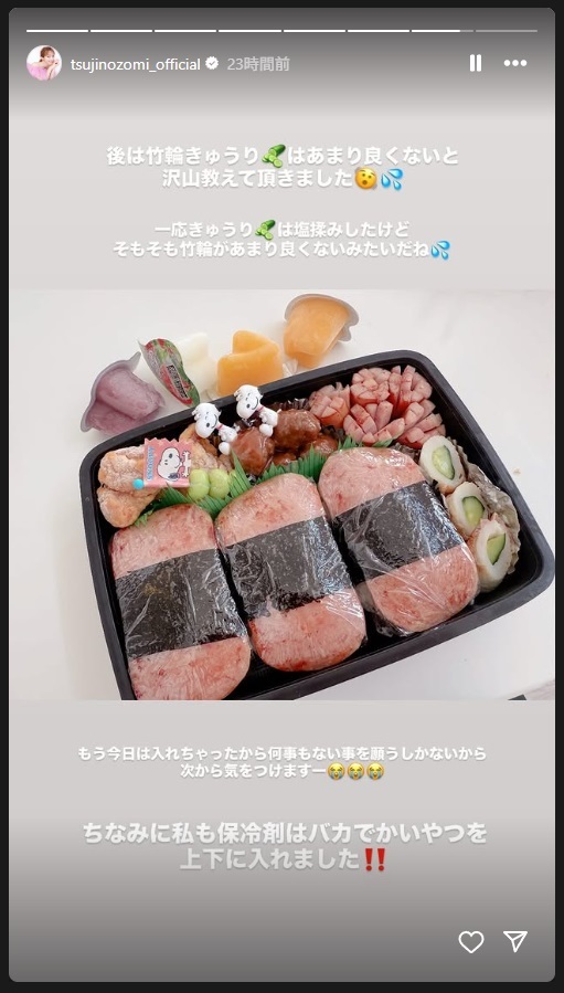 衛生面で注意を受けた辻希美の手作りお弁当