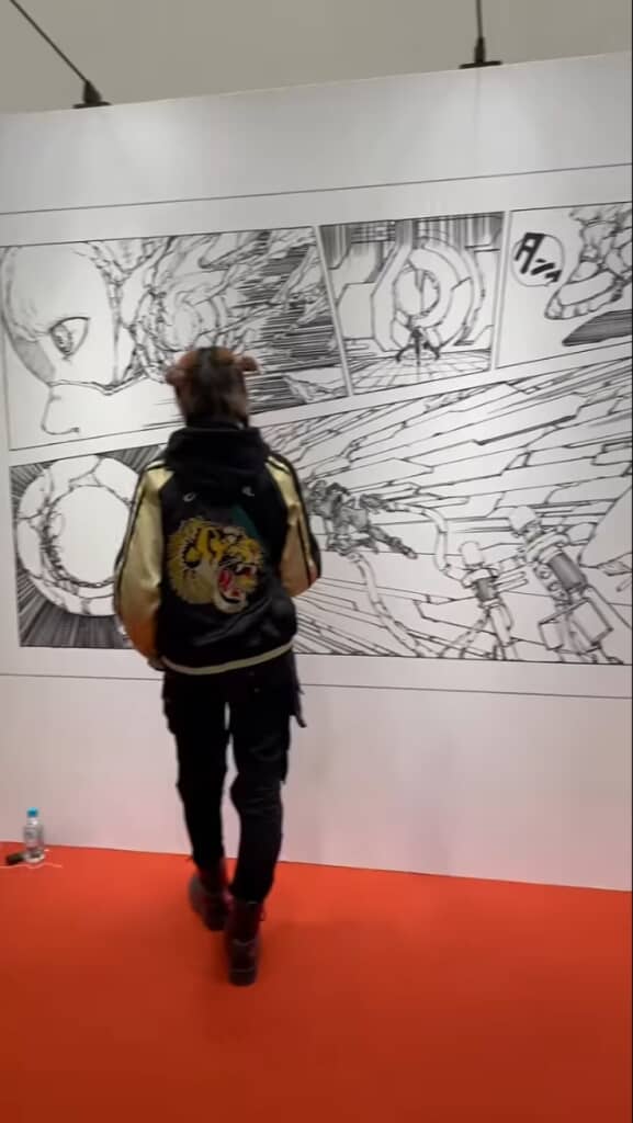 巨大漫画のライブペイント