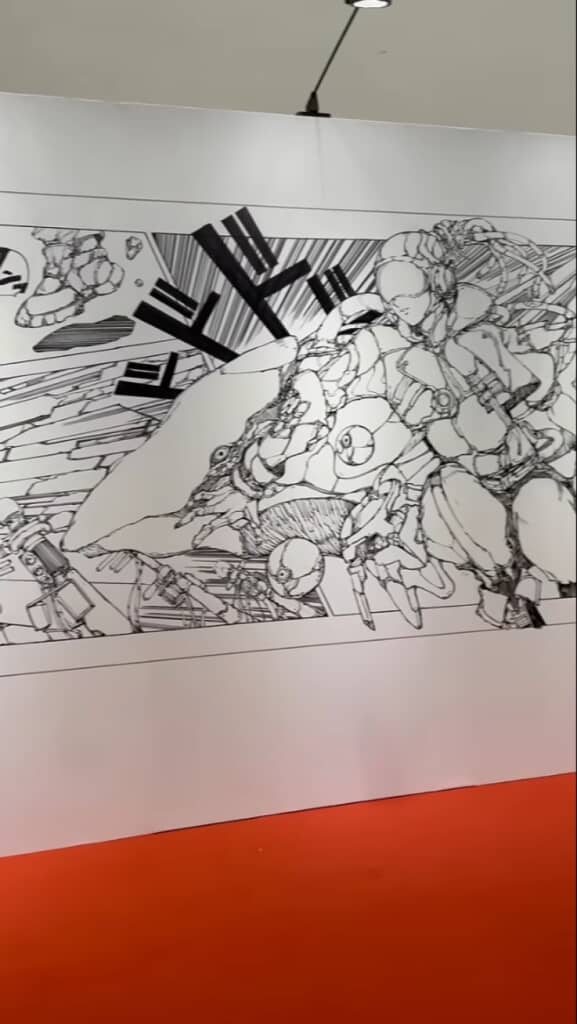 巨大漫画のライブペイント