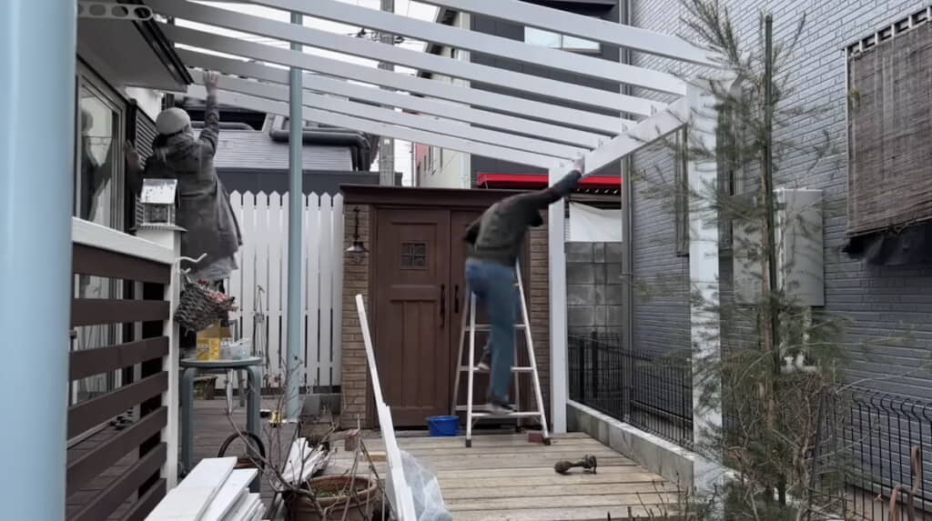 パーゴラを作っていく
