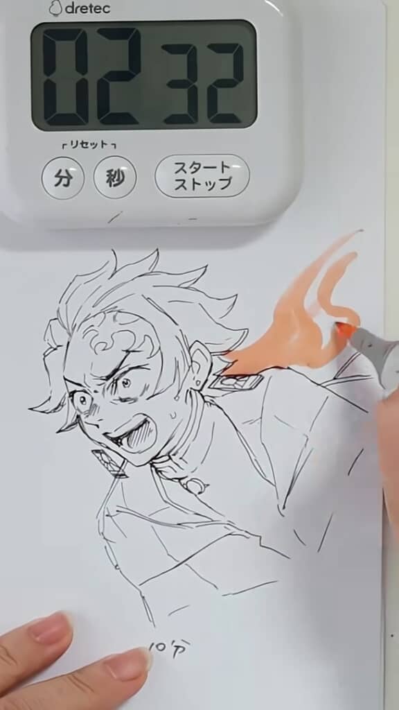 蛍光ペンでエフェクトや陰影も足し……