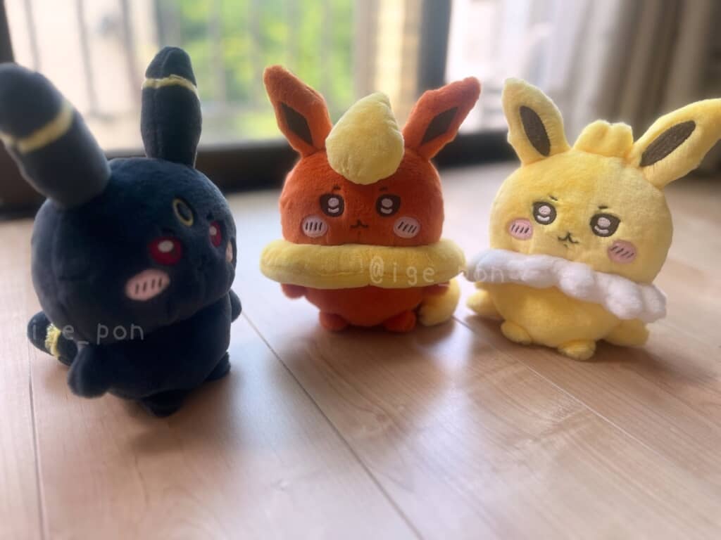 ポケモンのぬいぐるみを「ちいかわ」風にアレンジすると