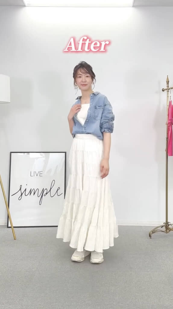 爽やかでおしゃれなスタイルに！