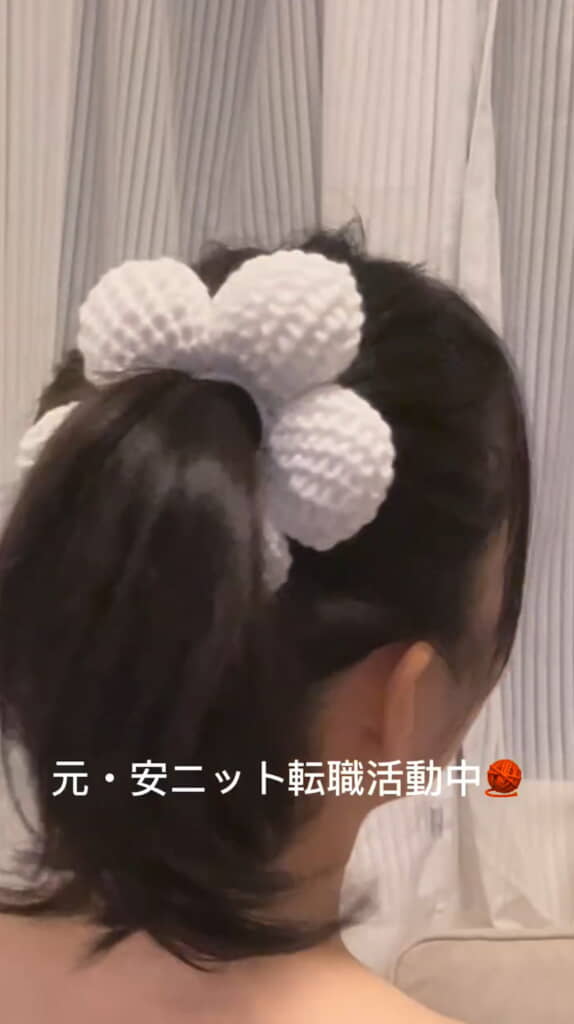 ヘアゴムもかわいすぎる