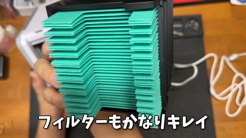 ジャンク品の「ここひえ R4」のフィルター