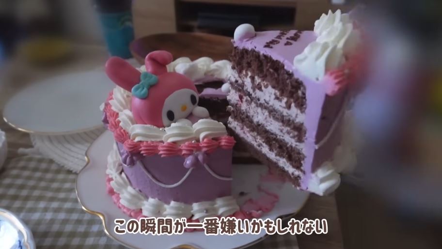 断面図もキレイにできたケーキ