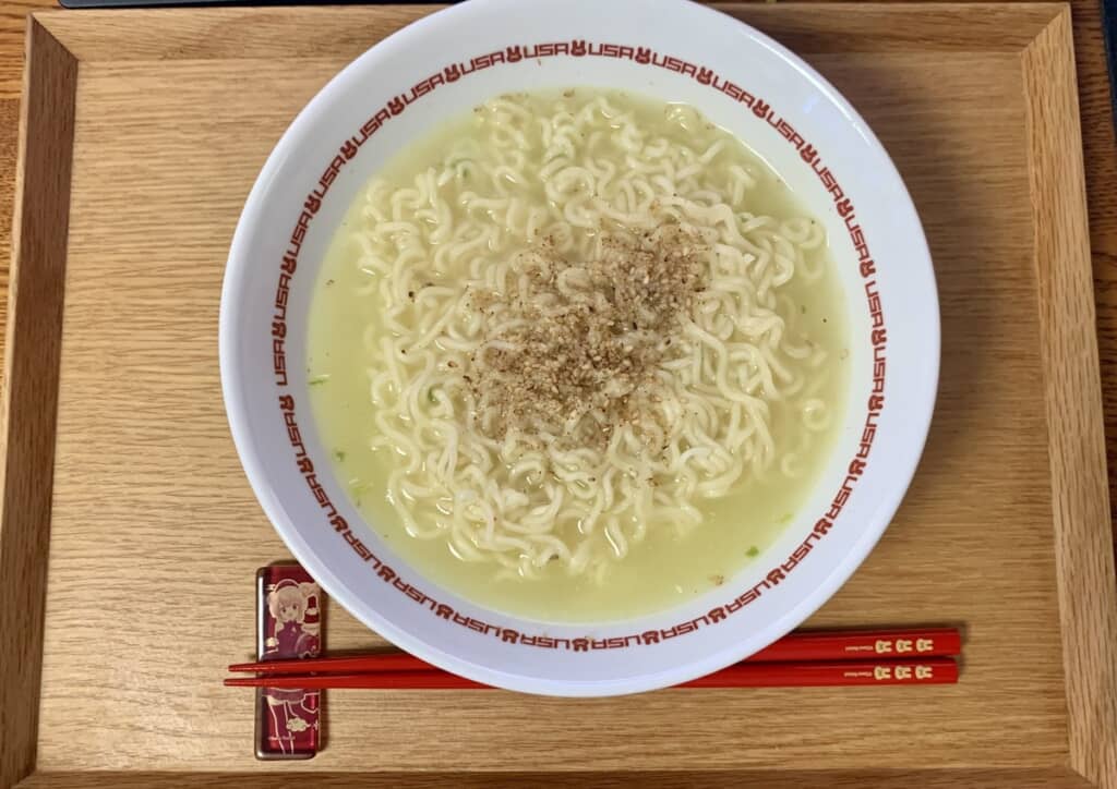 シンプルな具なしラーメンで堪能