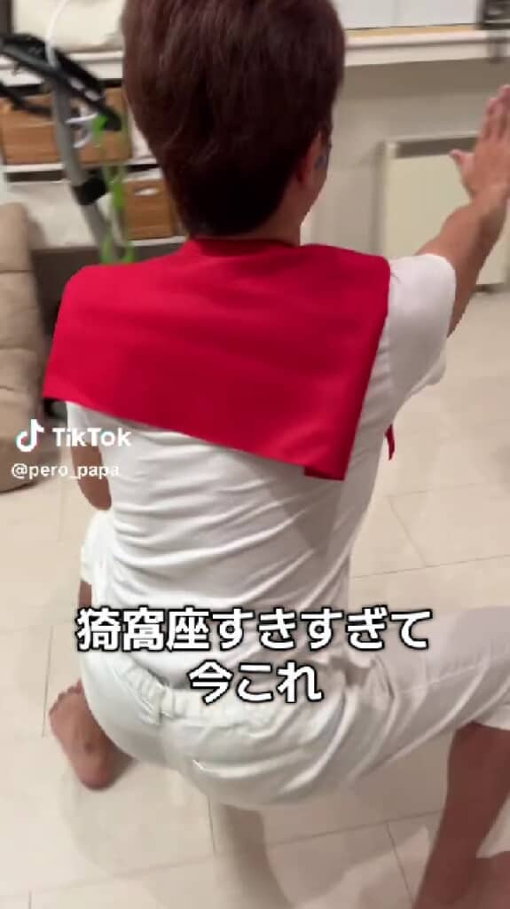 この体勢キープはすごい