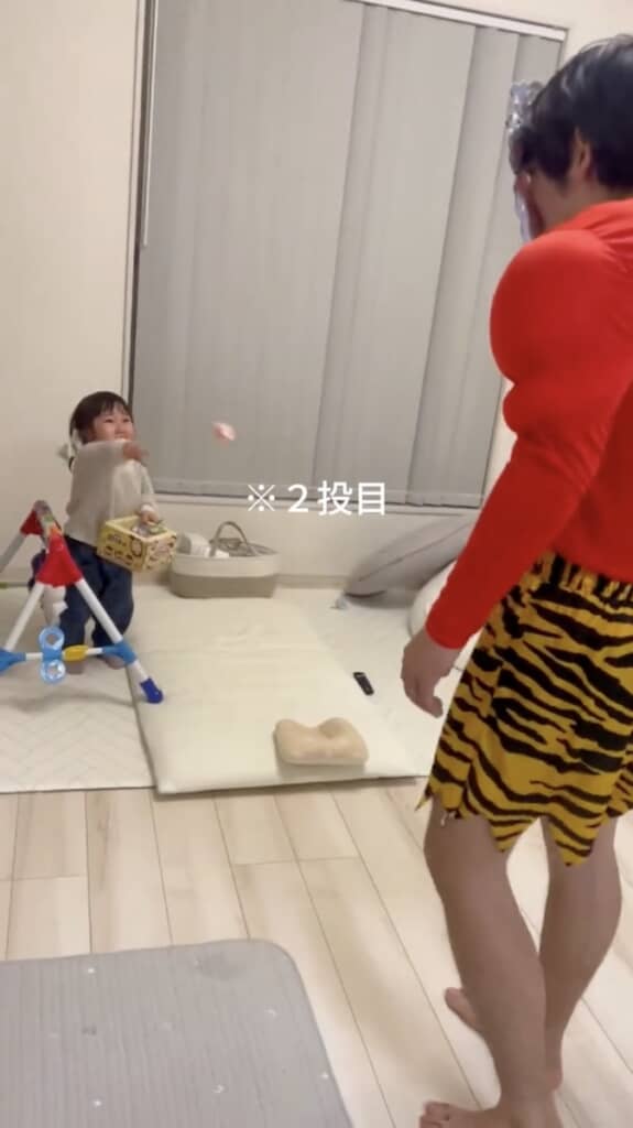 めげずに2投目を投げますが……