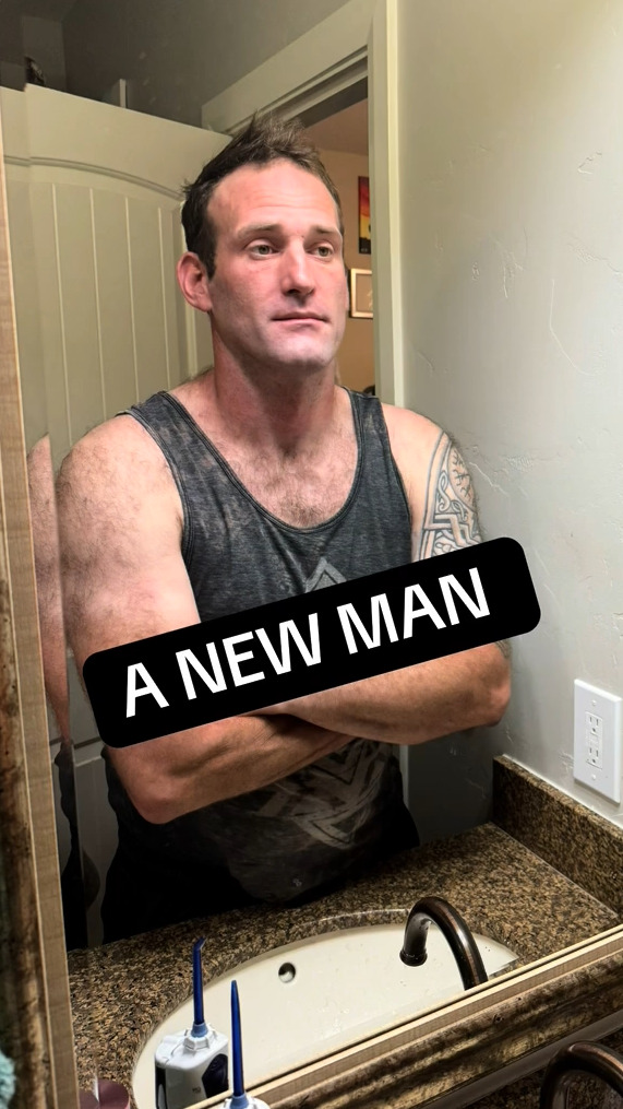 全てそり終わりさっぱりした男性