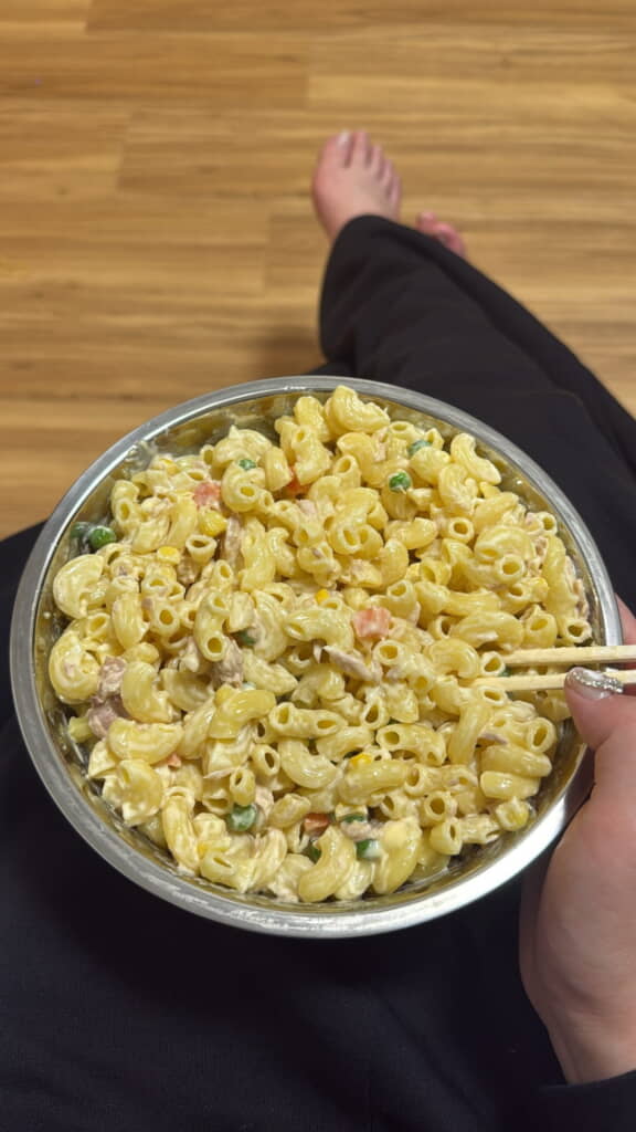 マカロニサラダに！